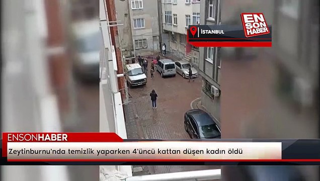Zeytinburnu'nda temizlik yaparken 4'üncü kattan düşen kadın öldü