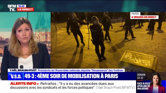 Yaël Braun-Pivet: Un député de la majorité qui vote une motion de censure contre le gouvernement ne fait pas partie de la majorité