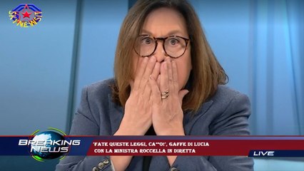 'Fate queste leggi, ca**o!', gaffe di Lucia  con la ministra Roccella in diretta