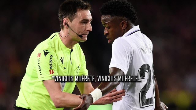 Cánticos a Vinicius en el Camp Nou