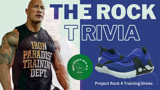 Dwayne The Rock Johnson Trivia| Project Rock 4 Training Shoes | Buy Stuff in K.S.A.