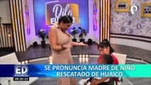 Pequeño ya habla y juega: habla madre de Emir, el niño rescatado de huaico en Jicamarca