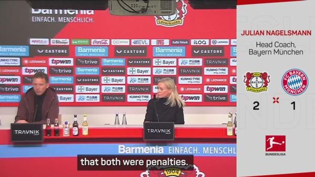 FOOTBALL: Bundesliga: Nagelsmann believes VAR decisions were correct in Bayern loss