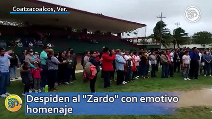 Despiden al "Zardo" con emotivo homenaje