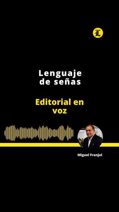 EDITORIAL | Lenguaje de señas