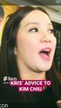 Kris Aquino’s advice to Kim Chiu _ PEP Throwback #shorts