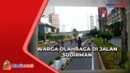 Warga Antusias Olahraga di Jalan Sudirman, CFD Ditiadakan