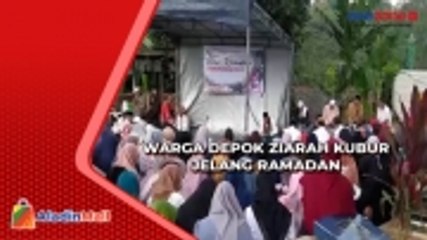 Download Video: Jelang Ramadan, Ratusan Warga Depok Ziarah Kubur di TPU Muara Benda