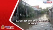 Ratusan Rumah Terendam Banjir di Tegal, Ketinggian Air Mencapai 50 Cm