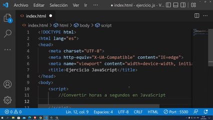 Download Video: Convertir horas a segundos en JavaScript