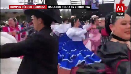 En Chihuahua, rompen récord Guinness con más de 2 mil 630 personas bailando polka al mismo tiempo