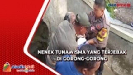 Nenek Tunawisma Terjebak dalam Gorong-Gorong di Kota Padang, Begini Kondisinya
