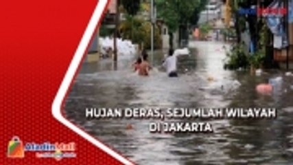 Sejumlah Wilayah di Jakarta Teredam Banjir Akibat Intensitas Hujan Tinggi