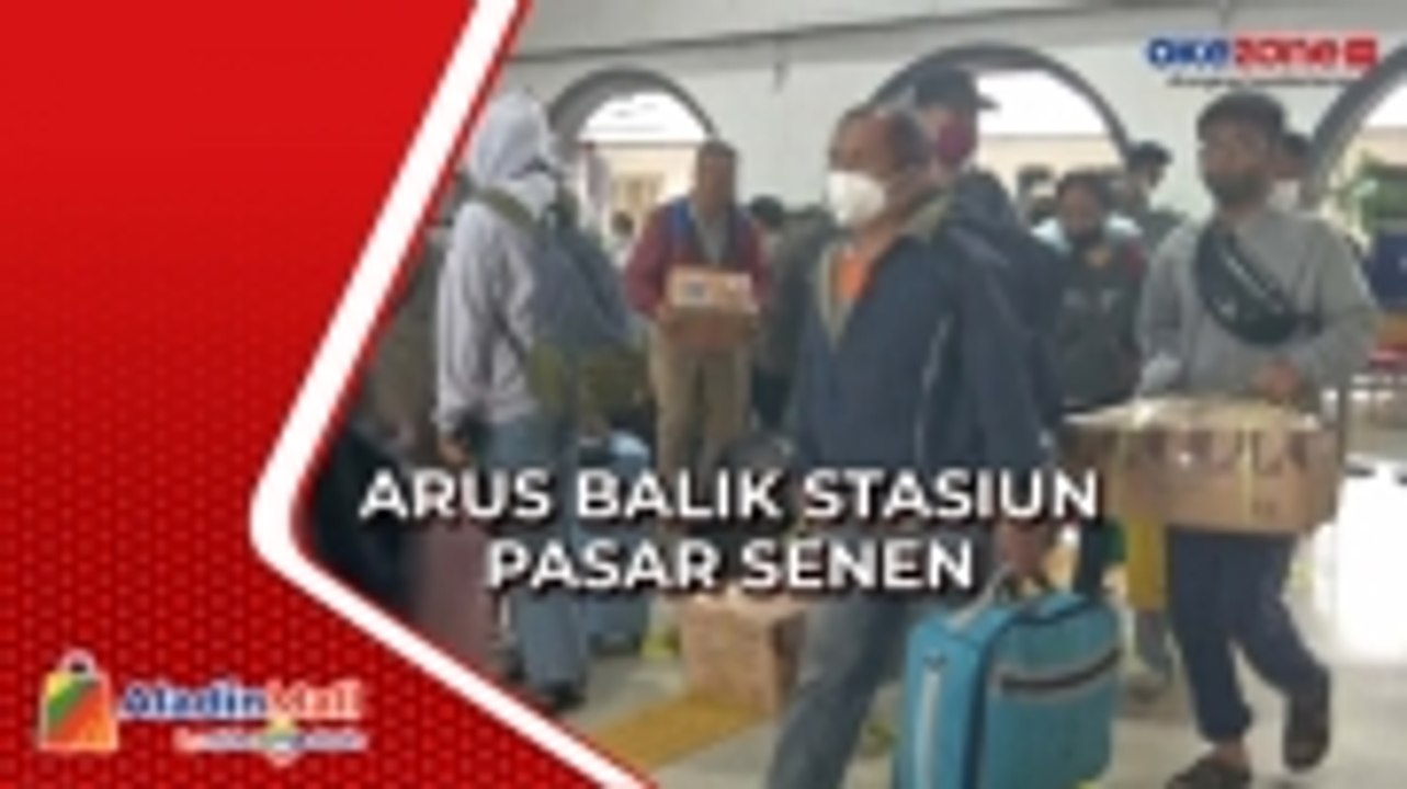 Arus Balik, Kedatangan Penumpang di Stasiun Pasar Senen Meningkat