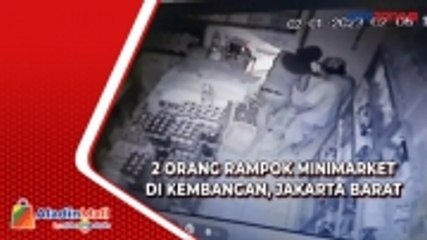 Download Video: Aksi Perampokan Minimarket di Jakarta Barat Terekam CCTV