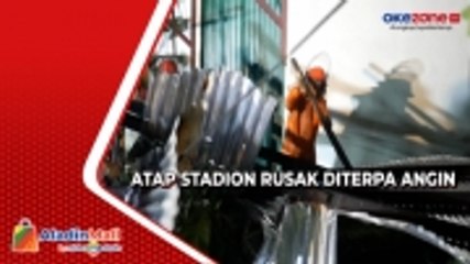 Diterpa Angin Kencang, Atap Stadion Rondong Demang Tenggarong Rusak Parah