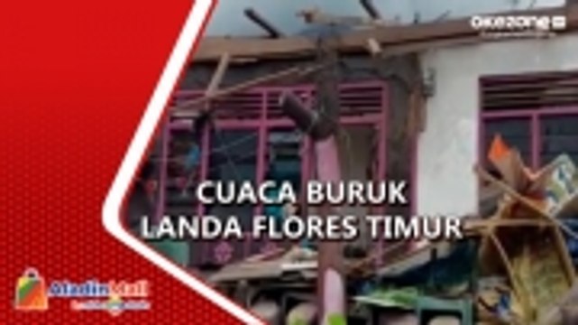 Puluhan Rumah Rusak di Larantuka Diterjang Angin Kencang