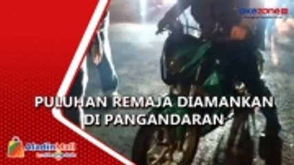 Скачать видео: Pakai Knalpot Bising, Polisi Amankan Puluhan Remaja di Pangandaran