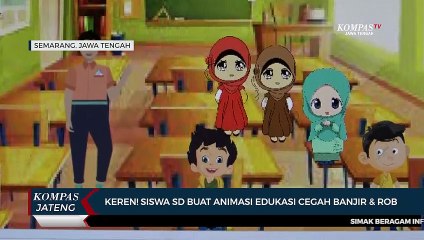 Keren! Siswa SD Buat Animasi Edukasi Cegah Banjir dan Rob