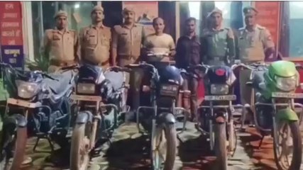 शाहजहांपुर:एसओजी और रोजा पुलिस ने वाहन चोर गिरोह का किया भंडाफोड़