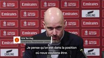 Manchester United - Ten Hag aime être en course pour gagner des trophées