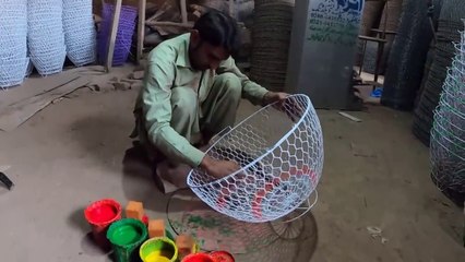Wonderful Wire Basket Making By Talented Craftsmen