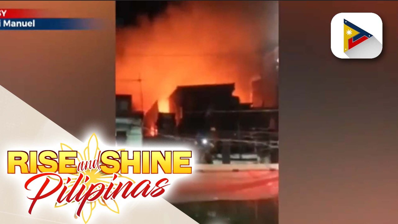 3, sugatan sa sunog na sumiklab sa residential area sa San Andres Bukid, Maynila
