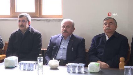 Meclis Başkanı Şentop, Cevdet Yılmaz'ın annesinin taziyesine katıldı