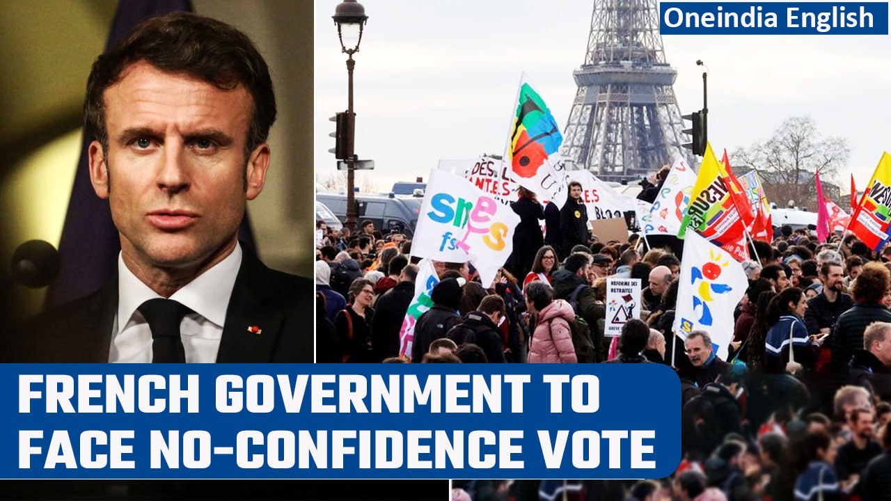 French govt to face no-confidence vote over Macron’s decision to raise pension age | Oneindia News
