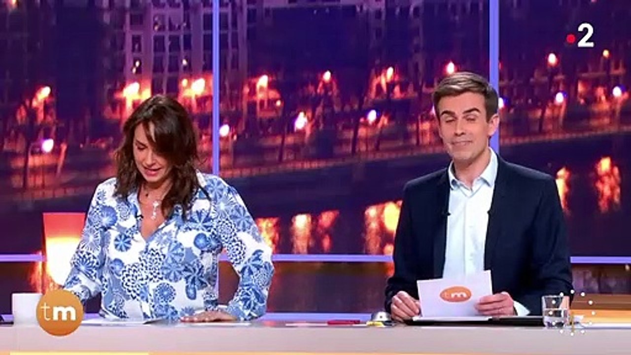 Julia Vignali et Jean-Baptiste Marteau à la présentation de Télématin (France 2)