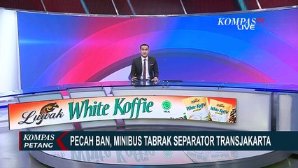 Alami Pecah Ban, Minibus Tabrak Separator Transjakarta dan Pemotor di Jakarta Timur