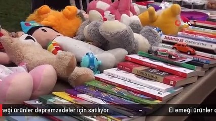 El emeği ürünler depremzedeler için satılıyor