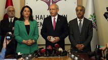 Kılıçdaroğlu ile HDP eş başkanlarından ortak açıklama: Kürt sorunu dahil bütün sorunların ortak adresi TBMM'dir