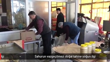 Sahurun vazgeçilmezi doğal tahine yoğun ilgi