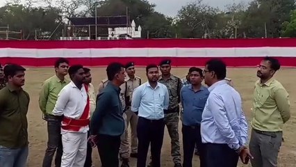 मुंगेर: बिहार दिवस सह अंगमहोत्सव को लेकर डीएम ने पोलो मैदान का किया स्थलीय निरीक्षण