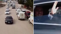 Adaylık başvurusu yapmaya lüks araç konvoyu ile gitti! Görüntüler sosyal medyada büyük tartışma yarattı