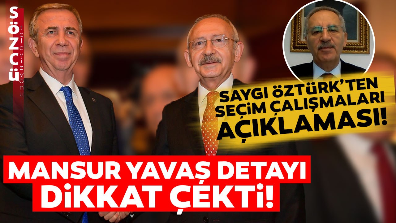Saygı Öztürk'ten Flaş Mansur Yavaş Açıklaması! "Millet İttifakı'na Nifak Sokmak İçin..."