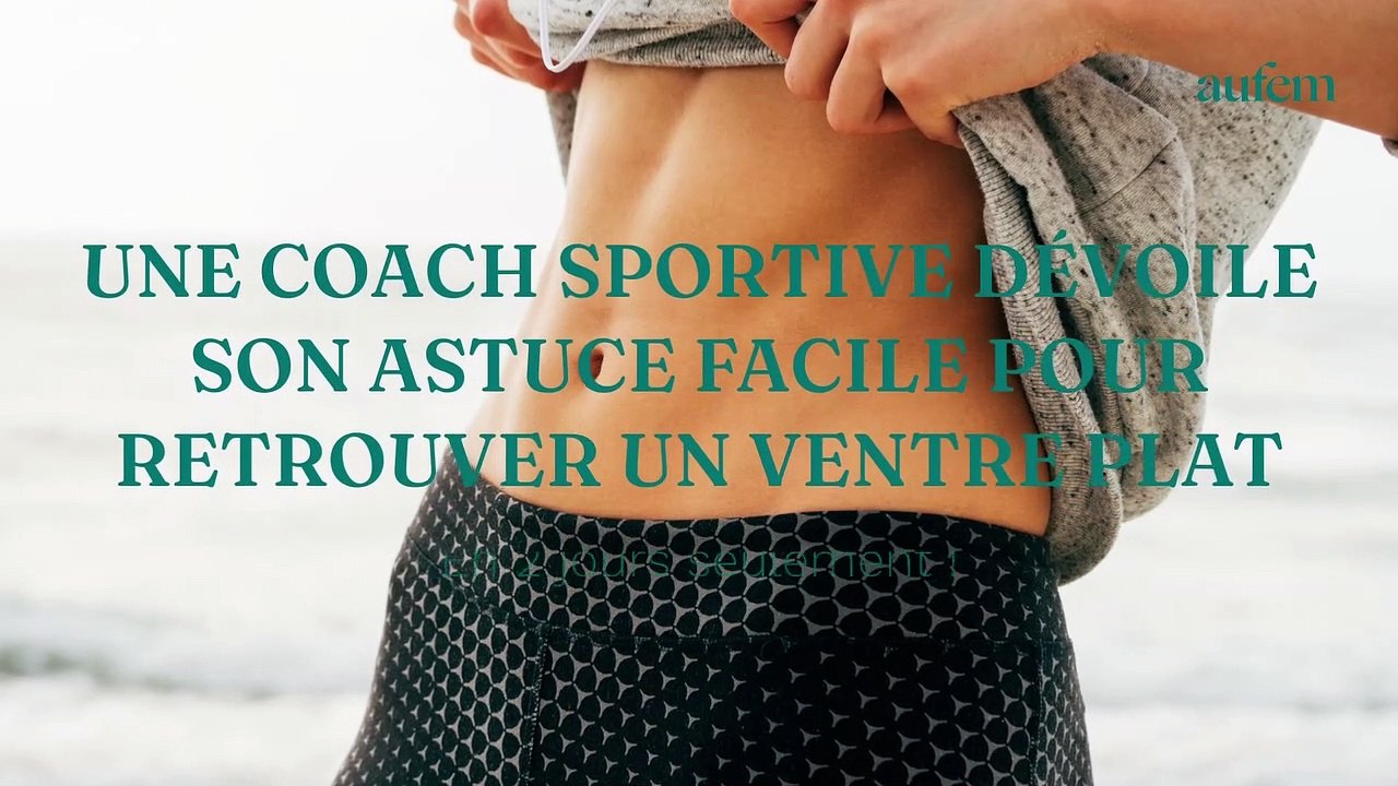 Une coach sportive dévoile son astuce facile pour retrouver un ventre plat en 2 jours