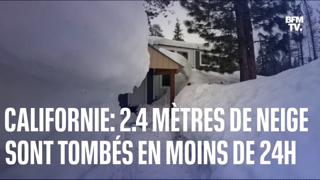 En Californie, 2.4 mètres de neige sont tombés en moins de 24h près du lac Tahoe