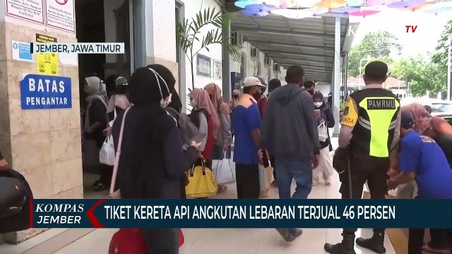Tiket Kereta Api Lebaran di PT KAI Daop 9 Jember Terjual 46 Persen