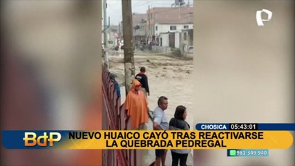 Download Video: Las quebradas se volvieron a activar en Chosica: un nuevo huaico se registró en Pedregal