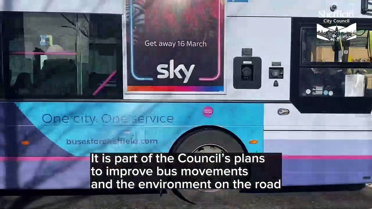 Bus gate on Arundel Gate, Sheffield Bus gate is introduced to the city