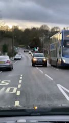 Cars parked on a cycle lane