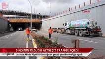 5 kişinin öldüğü alt geçit trafiğe açıldı