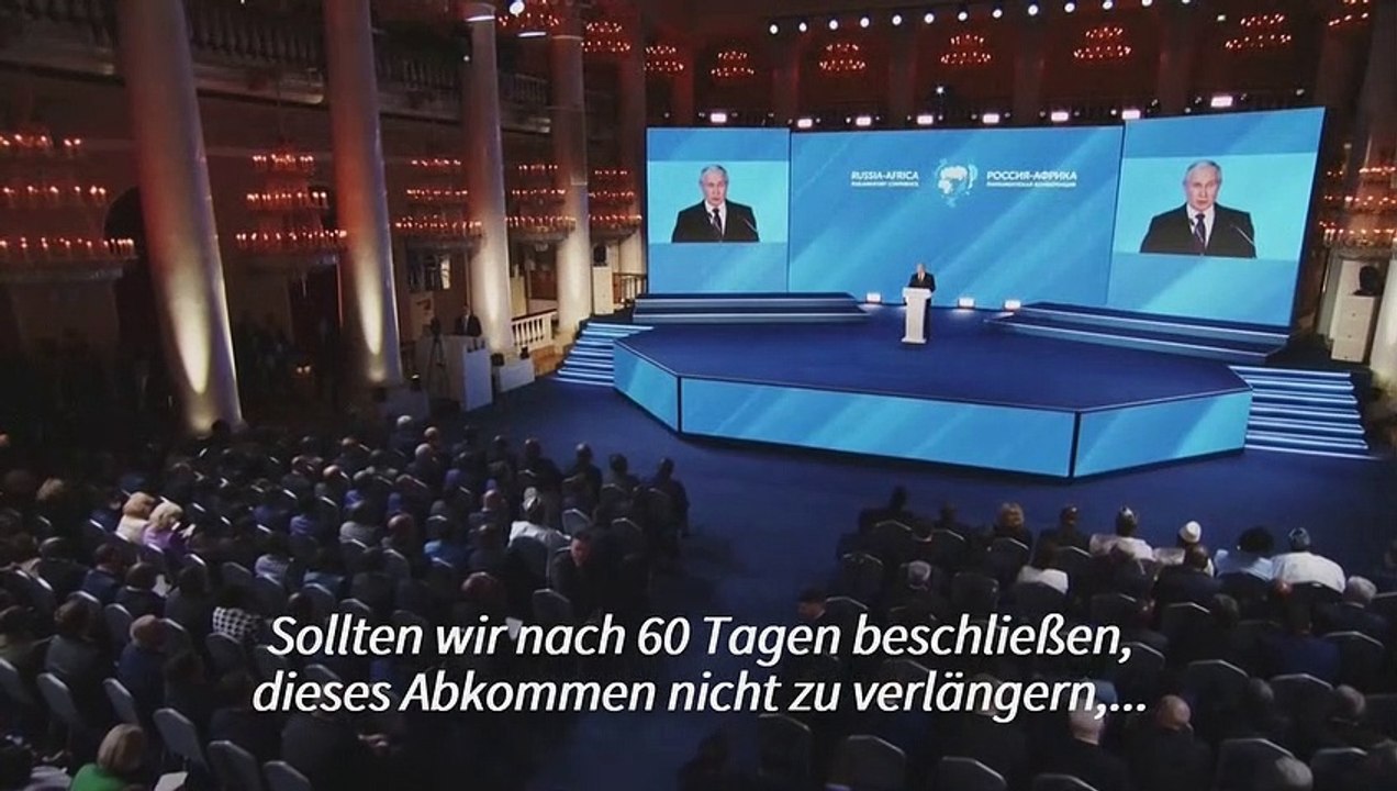 Putin stellt Afrika kostenlose Getreide-Lieferungen in Aussicht