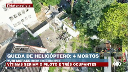 Major dos Bombeiros fala sobre queda de helicóptero em SP 20/03/2023 11:43:57
