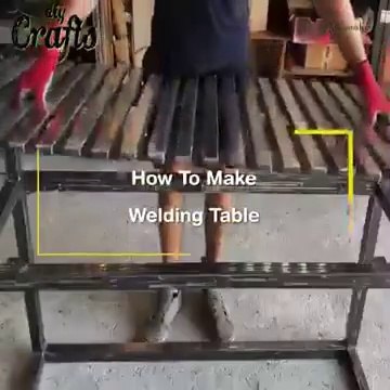 how to process for constructing your custom welding table with some simple materials step-by-step