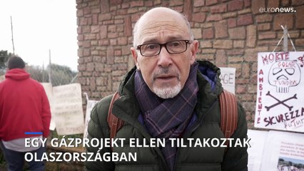 Egy gázprojekt ellen tiltakoztak Olaszországban