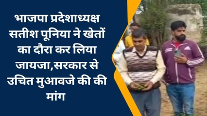 जयपुर: भाजपा प्रदेशाध्यक्ष ने बारिश से फसल में हुए नुकसान का लिया जायजा, मुआवजे की मांग