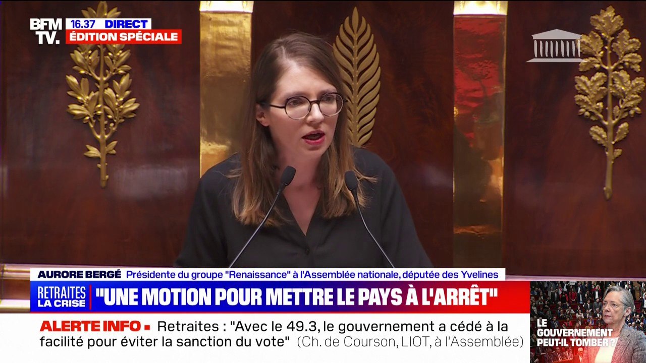 Aurore Bergé (Renaissance): avec le groupe "Les Républicains", "oui nous avions un compromis que nous avions bâti ensemble"